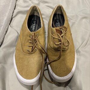 Sperry Men's Tan Canvas Shoes